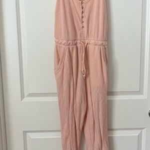 Rue21 Blush Pink Sleeveless Romper with Drawstring Waist